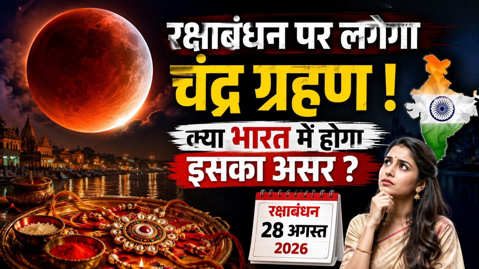 रक्षाबंधन पर लगेगा चंद्र ग्रहण! क्या भारत में होगा इसका असर? जानिए राखी बांधने का शुभ समय