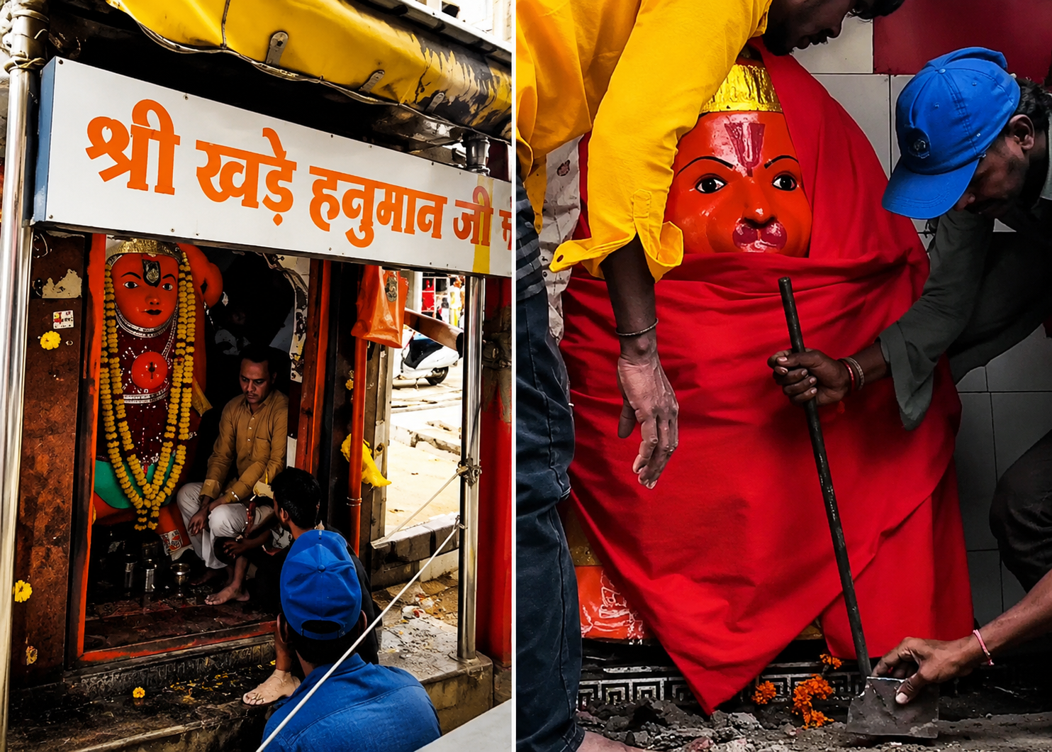 मशीनों से नहीं हिले 170 साल पुराने ‘खड़े हनुमान जी’, JCB नाकाम होने के बाद बुलाई गई IIT Indore की टीम