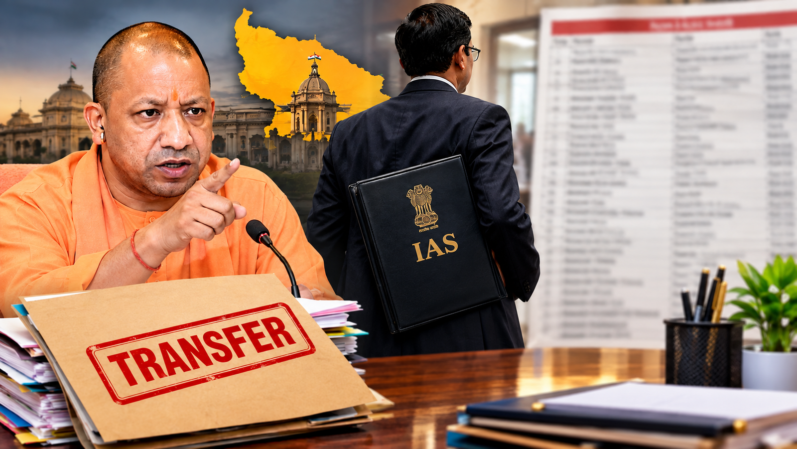 उत्तर प्रदेश में बड़ा प्रशासनिक फेरबदल, 14 IAS और 34 PCS अधिकारियों के तबादले, कई जिलों के CDO बदले