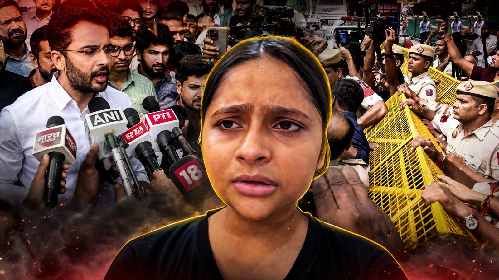 निशु आजाद मामले पर दिल्ली में बवाल! CJP का थाने पर जोरदार प्रदर्शन, चंद्रशेखर आजाद समेत सौरभ-रांका पहुंचे संसद मार्ग