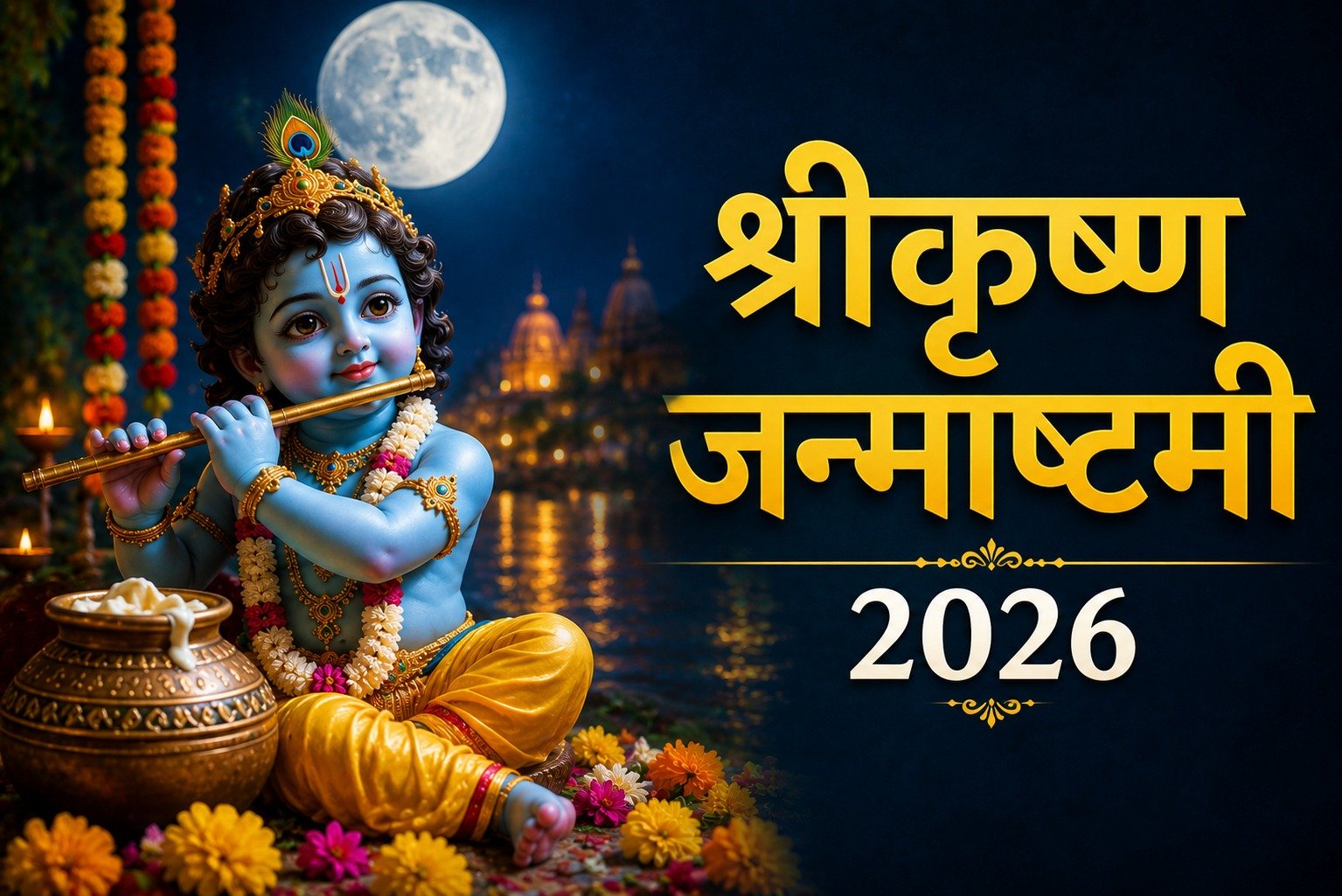 आज रात इस समय होगा कान्हा का जन्म, जानें पूजा का शुभ मुहूर्त और चंद्रोदय का समय