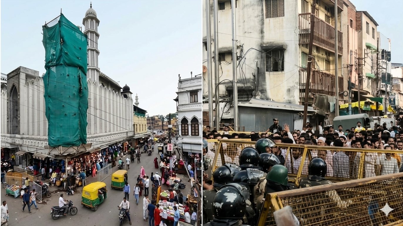 शाही मस्जिद हटाने की कार्रवाई से उज्जैन में तनाव, मौके पर जुटी भीड़, पुलिस ने छोड़े आंसू गैस के गोले, जानिए पूरा मामला