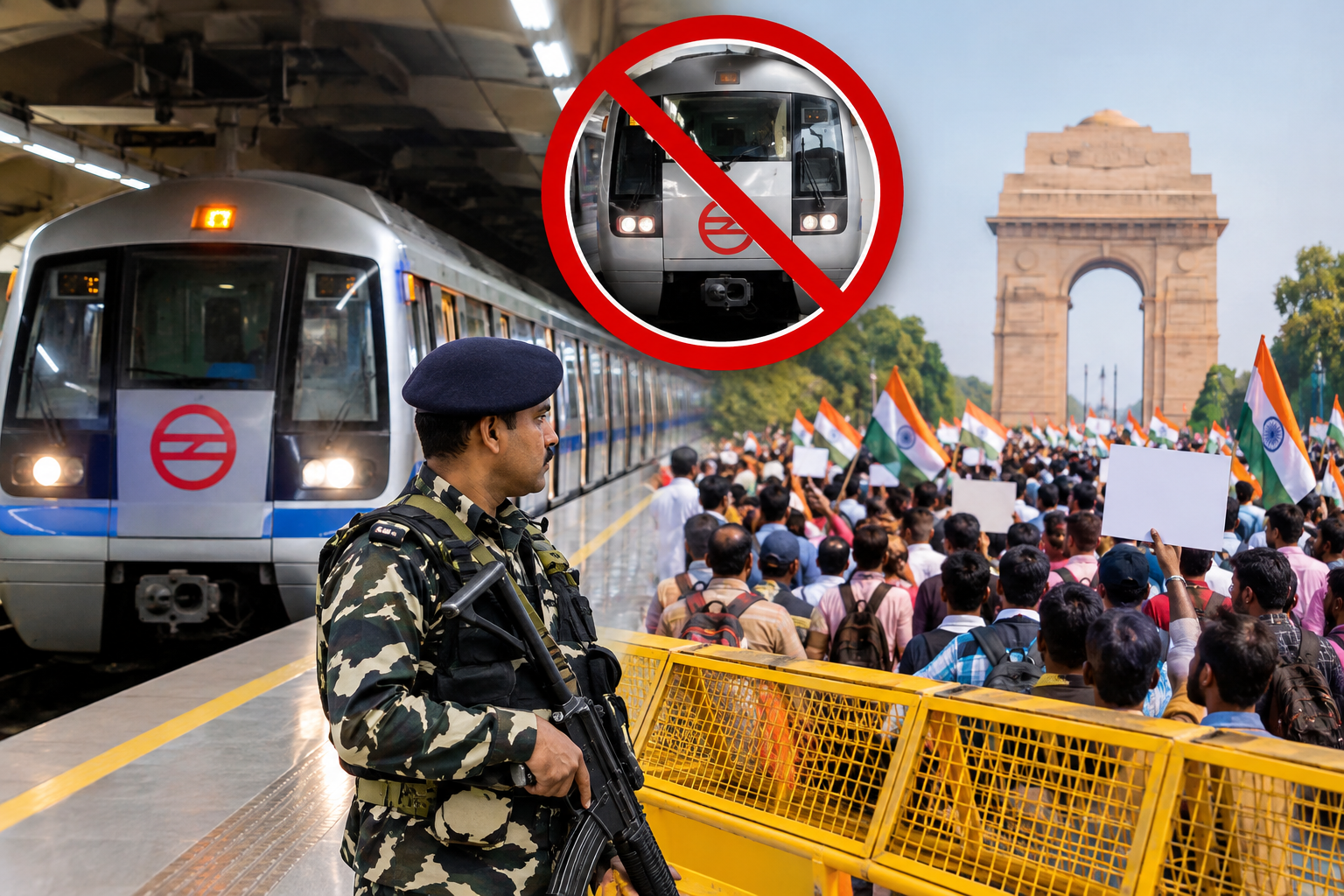 दिल्ली में CJP के प्रदर्शन से पहले अलर्ट, रात 9 बजे से 57 मेट्रो स्टेशनों पर लगेंगी पाबंदियां! कई ट्रेनें भी रद्द, देखें पूरी लिस्ट